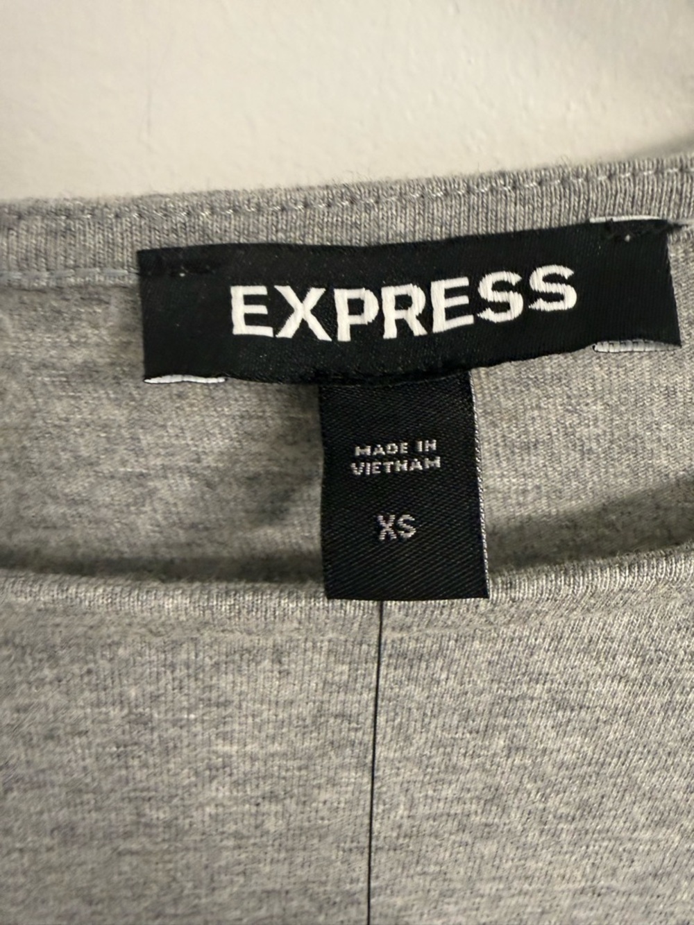 Express Gray Rhinestone Sleeve Mini Dress - Picture 3 of 3